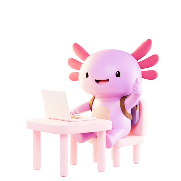 Axel at laptop with savings notification